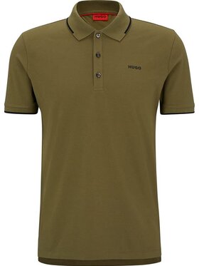 HUGO Hugo Polokošile Dinoso222 Khaki Slim Fit