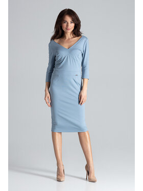 Lenitif Lenitif Vestito K476 Blu Regular Fit