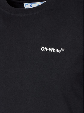 Off-White Majica OMAA027F22JER0111001 Črna Regular Fit