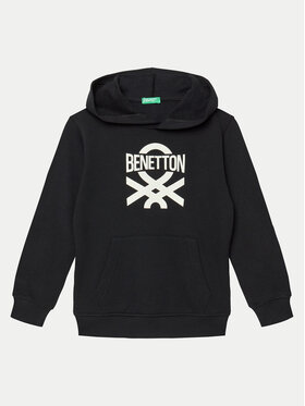 United Colors Of Benetton United Colors Of Benetton Majica dugih rukava 3J68C203N Crna Regular Fit