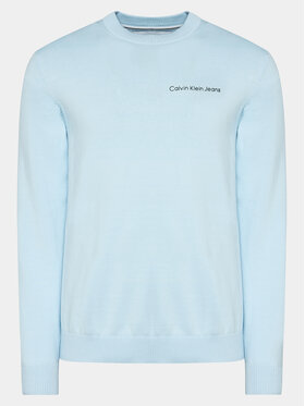 Calvin Klein Jeans Calvin Klein Jeans Sveter Institutional Essentials Sweater J30J324974 Modrá Regular Fit