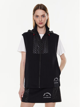 KARL LAGERFELD KARL LAGERFELD Vestă Monogram 225W1809 Negru Regular Fit