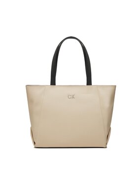 Calvin Klein Jeans Calvin Klein Jeans Kabelka Re-Lock Seasonal Shopper_Canvas K60K611446 Biela
