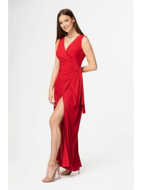 Aurora Aurora Vestito Robin Rosso Curvy Fit