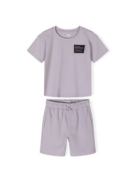MINOTI MINOTI T-Shirt 23fleece119 Fioletowy Regular Fit