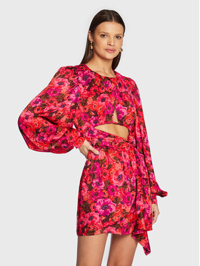 For Love & Lemons For Love & Lemons Sukienka koktajlowa Lauren CD2796 Różowy Regular Fit