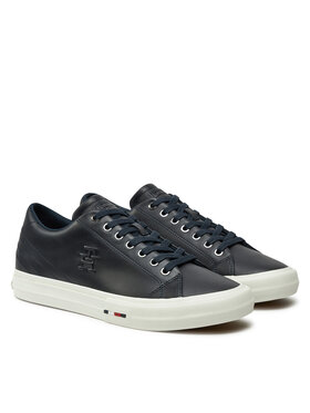 Tommy Hilfiger Tenisice Hi Vulc Street Patch Lth Luxe FM0FM05203 Tamnoplava