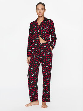 DKNY DKNY Pijama YI2922684F Negru Regular Fit