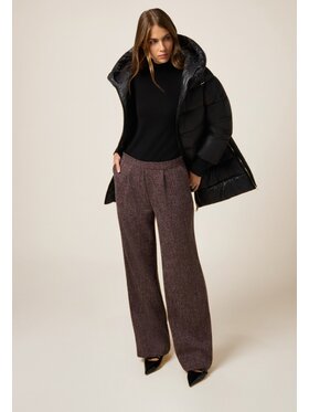 Oltre Oltre Pantaloni di tessuto P014R109071N036 Bordeaux Baggy Fit