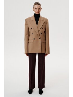 MARI PRETI MARI PRETI Společenské kalhoty Serene Bordó Slim Fit