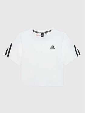 adidas adidas T-Shirt Future Icons Sport 3-Stripes HB0020 Biały Loose Fit