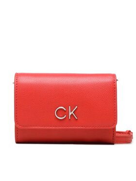 Calvin Klein Calvin Klein Kabelka Re-Lock Trifold Sm W/Strap K60K611010 Červená