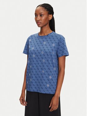Guess Guess Póló V5GI16 I3Z14 Sötétkék Regular Fit
