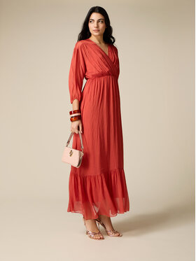 Oltre Oltre Abito da sera 7031J000856N027 Arancione Regular Fit