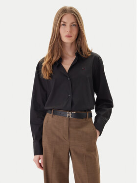 Tommy Hilfiger Tommy Hilfiger Košulja WW0WW45612 Crna Relaxed Fit