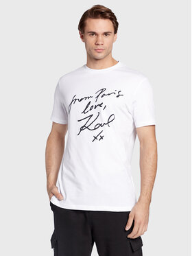 KARL LAGERFELD KARL LAGERFELD T-shirt 755046 524224 Bianco Regular Fit