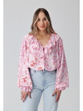 LAURELLA LAURELLA Bluzka Laurella 2TU001550 Różowy Regular Fit