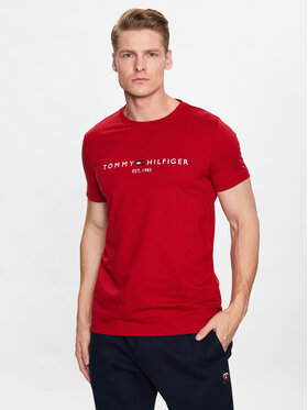 Tommy Hilfiger Tommy Hilfiger T-Shirt Logo MW0MW11797 Červená Slim Fit