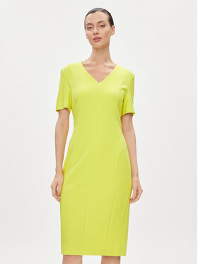 BOSS Boss Kleid für den Alltag Damaisa 50490044 Gelb Slim Fit