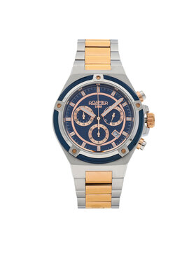 Roamer Roamer Zegarek Tempomaster Chrono 221837 49 45 20 Srebrny