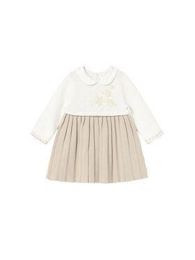 Mayoral Mayoral Elegantne kleit 2804 Beež Regular Fit