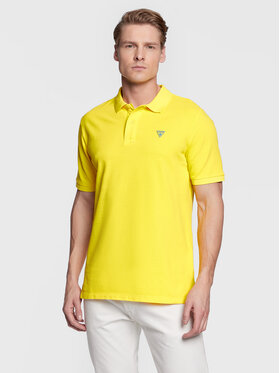 Guess Guess Polo F3GP00 K9WF1 Giallo Regular Fit