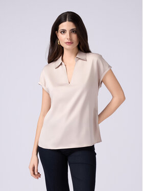 Oltre Oltre Koszula G480J203997N002 Écru Regular Fit