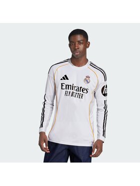 adidas adidas Koszulka techniczna Real Madrid 25/26 Long Sleeve Home Jersey Biały Slim Fit