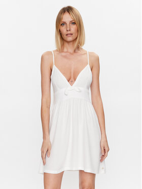 Roxy Roxy Ljetna haljina Bright Light ARJWD03501 Bijela Regular Fit