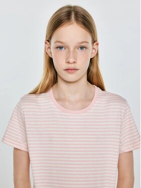 BIG STAR BIG STAR T-Shirt MICA_600_150 Różowy Basic Fit