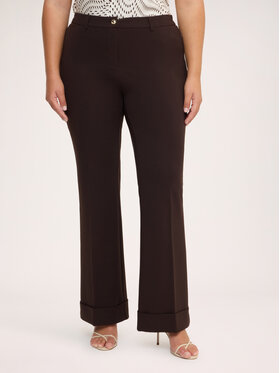 Fiorella Rubino Fiorella Rubino Pantaloni di tessuto P053L002439N022 Marrone Flare Fit