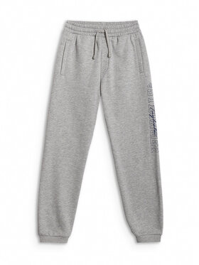 4F 4F Teplákové kalhoty CAMPUS VIBES Světle šedá Regular Fit