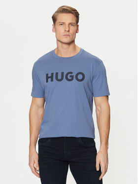 HUGO HUGO Tricou Dulivio 50467556 Albastru Regular Fit