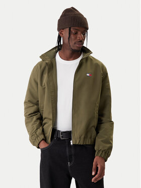 Tommy Jeans Tommy Jeans Bunda pro přechodné období Essential DM0DM22720 Zelená Regular Fit
