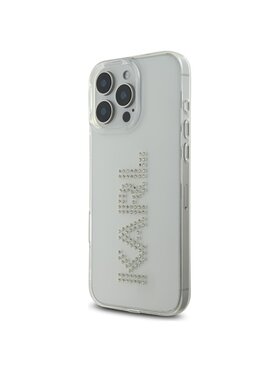 KARL LAGERFELD KARL LAGERFELD Etui na telefon IML Rhinestones Logo Przezroczysty