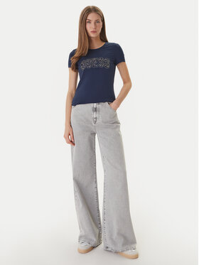 Guess Guess T-krekls 172699 Zils Classic Fit