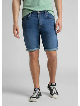 Lee Lee Szorty jeansowe 5 PKT SHORT Niebieski Regular Fit