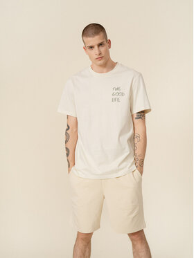 Outhorn Outhorn Marškinėliai OTHSS23TTSHM465 Écru Regular Fit