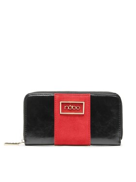 Nobo Nobo Голям дамски портфейл NPUR-R0090-CM20 Черен