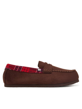Tommy Hilfiger Tommy Hilfiger Sussid Hilfiger Check Driver House Shoe FM0FM06013 Tumepruun