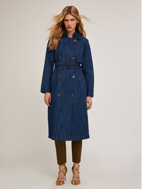 Motivi Motivi Cappotto 0409Q000570N024 Blu Regular Fit