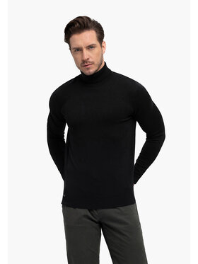 Volcano Volcano Sweter S-MAX Czarny Regular Fit