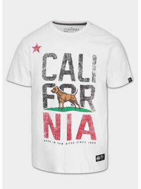 PITBULL PITBULL T-Shirt Koszulka męska CALIFORNIA M Biały Regular Fit
