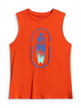 4F 4F T-Shirt BEACHSIDE CHILL Czerwony Regular Fit