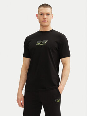 KARL LAGERFELD KARL LAGERFELD Tričko 755400 552235 Čierna Regular Fit