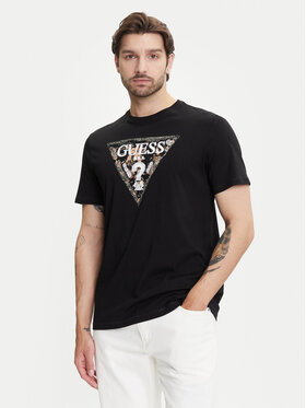 Guess Guess Футболка M5YI15 I3Z14 Чорний Regular Fit