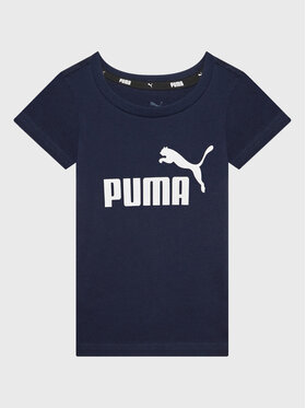 Puma Puma T-shirt Essentials Logo 586960 Blu scuro Regular Fit