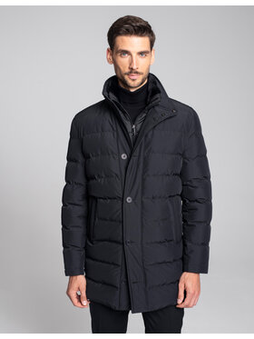 Borgio Borgio Kurtka zimowa camigliano c Czarny Slim Fit