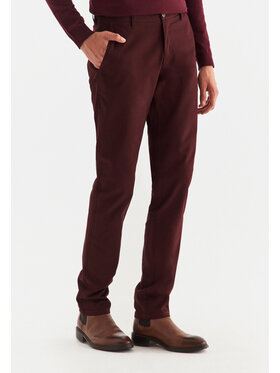Pako Lorente Pako Lorente Chinosy P22WB-WX-001 Bordowy Classic Fit