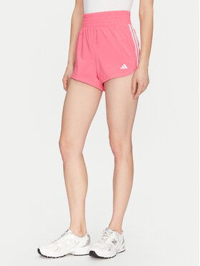 adidas adidas Sportske kratke hlače Pacer Training 3-Stripes IX1078 Ružičasta Regular Fit
